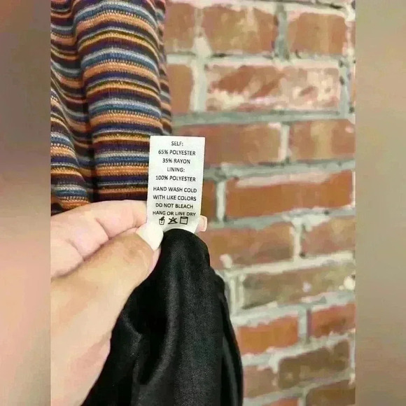 Sage The Label What U Gonna Do Striped Turtle Neck Mini Dress Size M - Picture 7 of 10